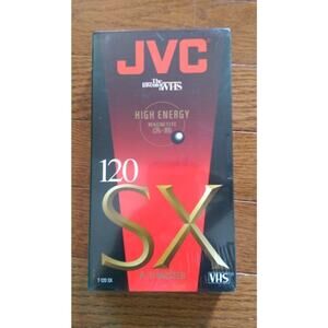JVC 120 SX T-120 SX Blank VHS - NEW & SEALED x 2